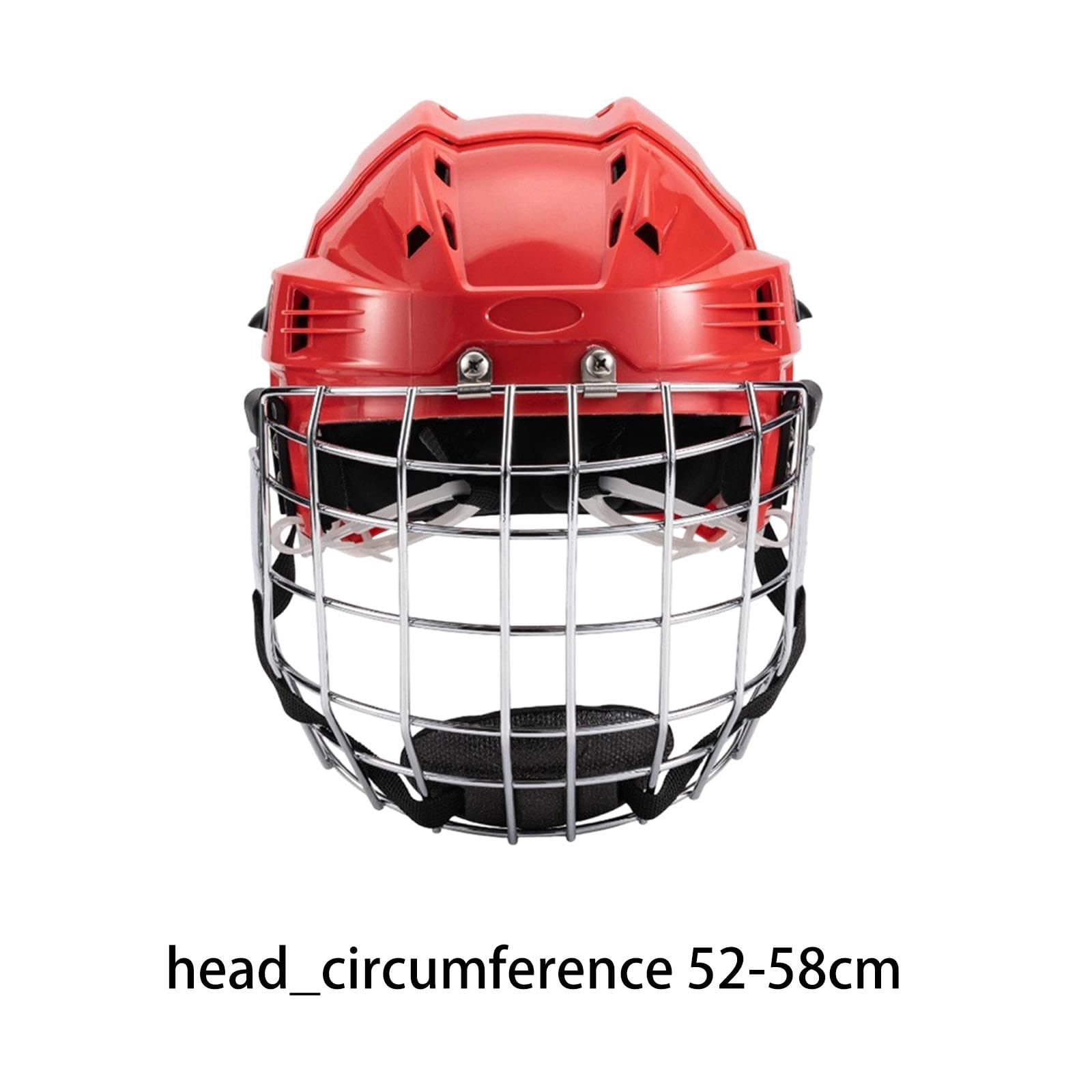 Casco da Hockey su Ghiaccio, Casco, Casco Sportivo, Imbottitura per La Testa, Accessorio per Allenamento con Chiusura Regolabile, Adatto per Hockey su