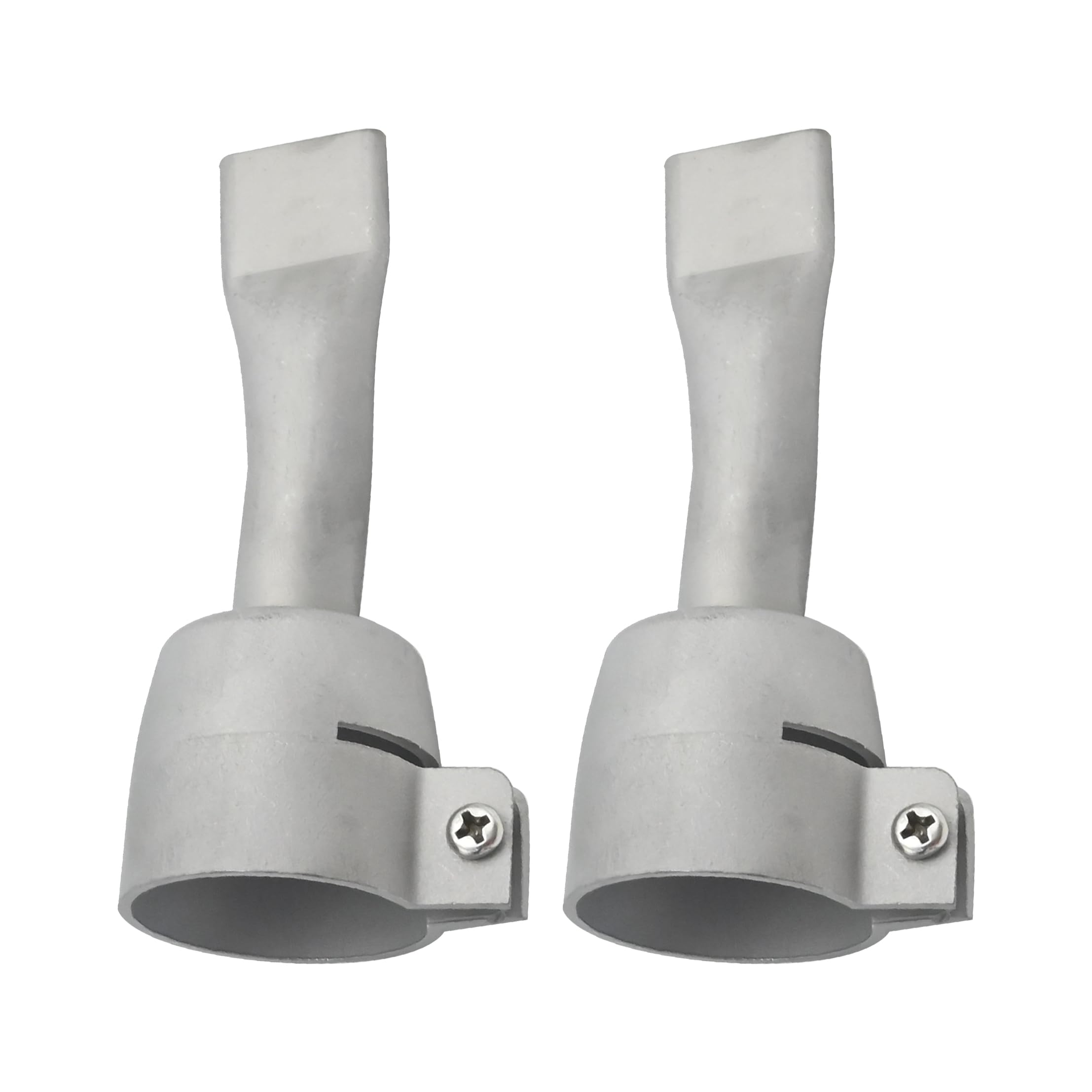 Ollanoos 20mm Flat Welding Nozzle, Hot Air Gun Nozzle for Welding PP PVC Plastic Sheet Welding Tools Stainless Steel 2Pcs - Image 3