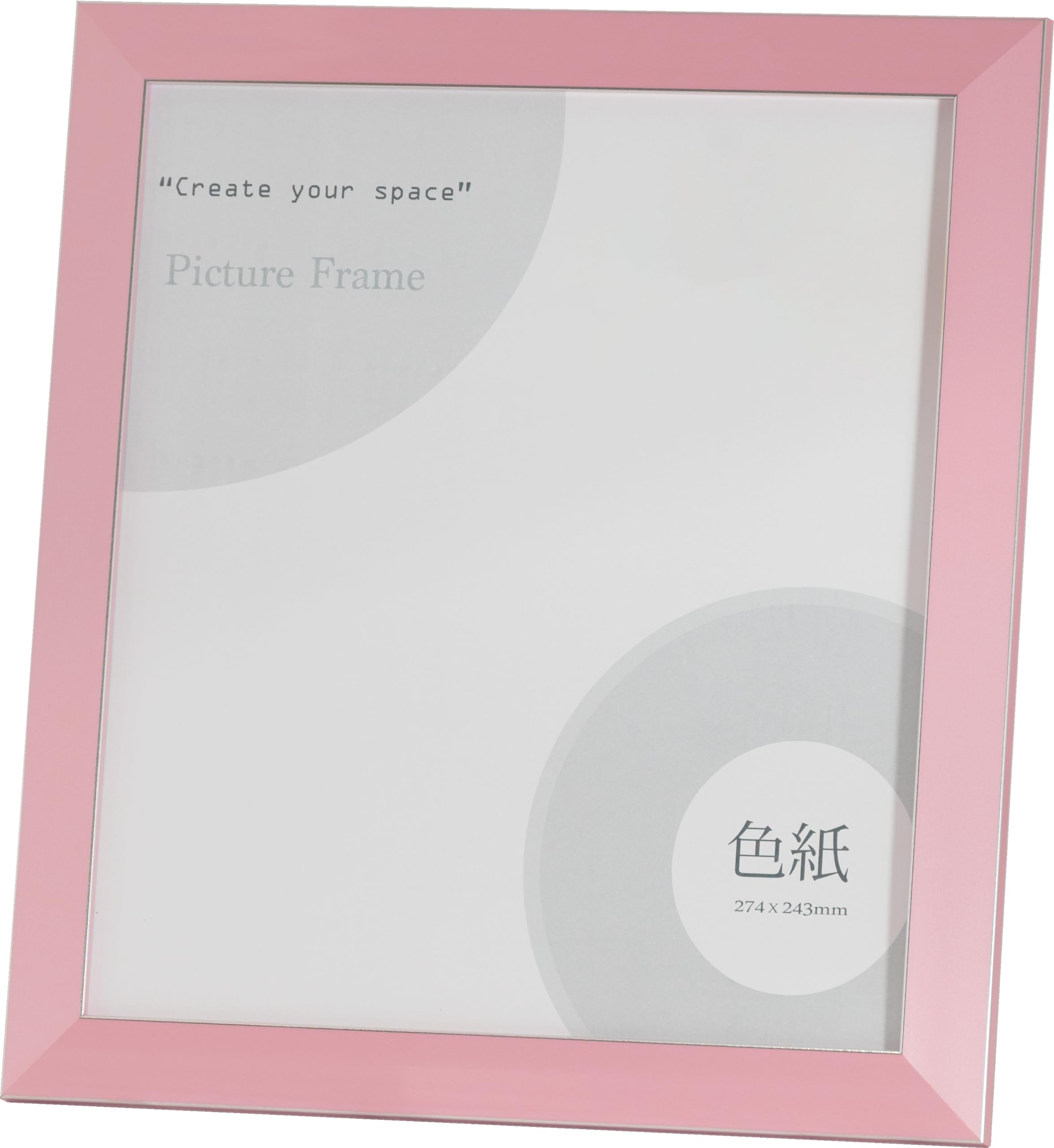 Amazon.co.jp: 大額 額縁 色紙額(8×9寸) 7919 ピンク : ホーム
