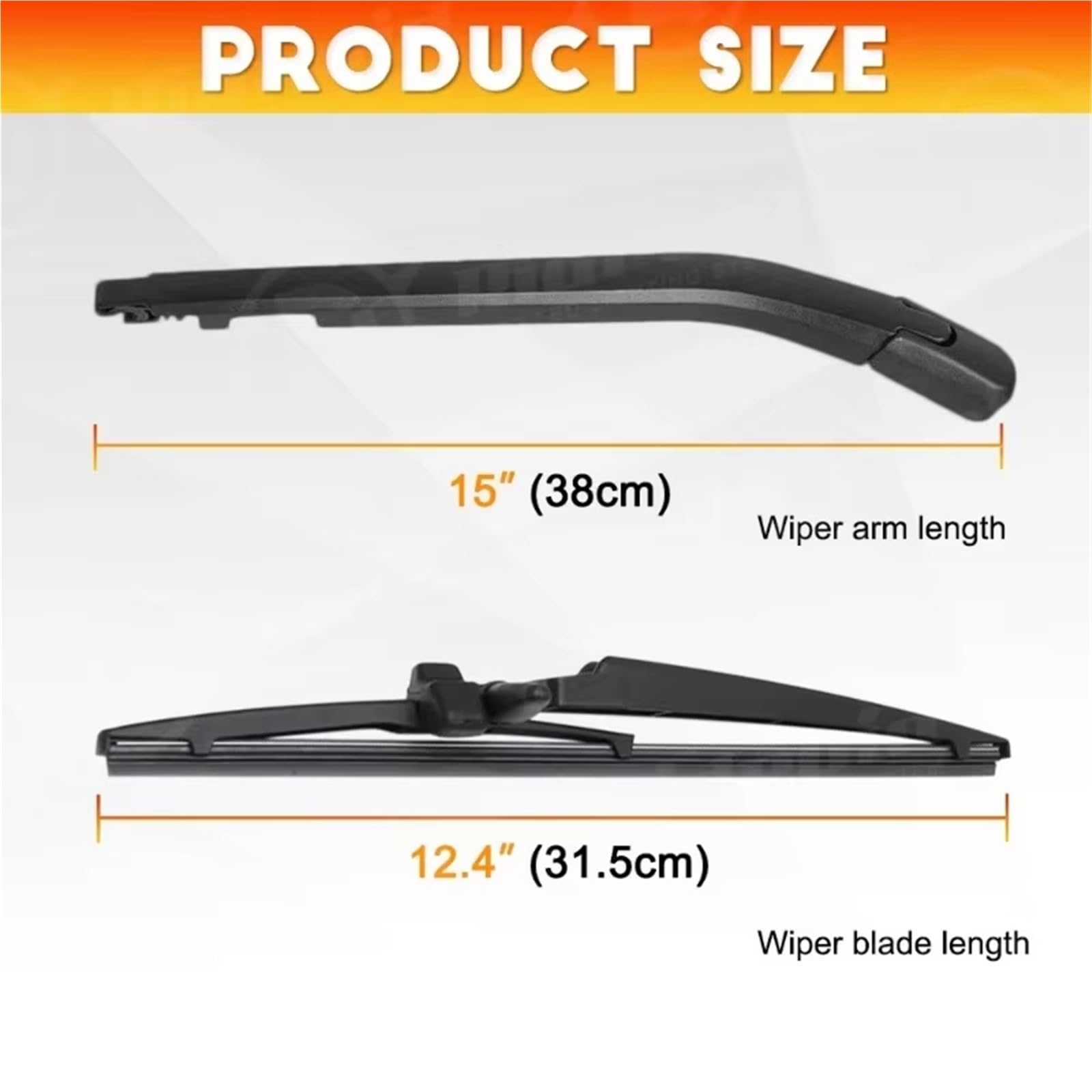 Limpiaparabrisas Para 2003-2009 Para Toyota Para 4Runner Para Limited Para Sport Para Utility Para 4 Puertas 1 Juego Limpiaparabrisas Trasero Coche Brazo Y Cuchilla Limpiaparabrisas Trasero
