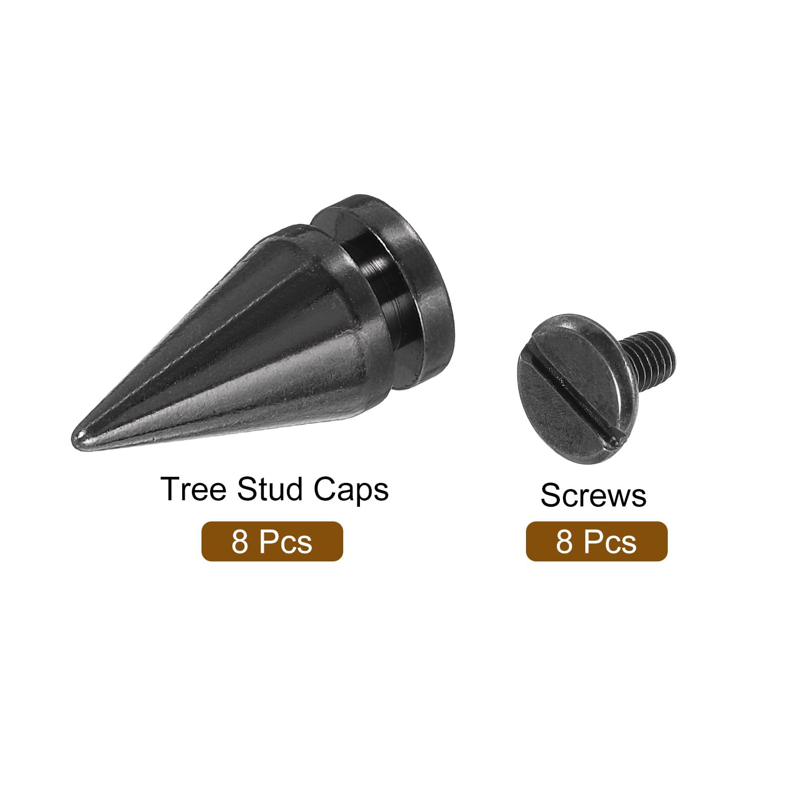 20 Set Borchie E Spine Per Pelle - Rivetti Metallici Tono Oro 7x20mm Per Fai Da Te - Foto 4