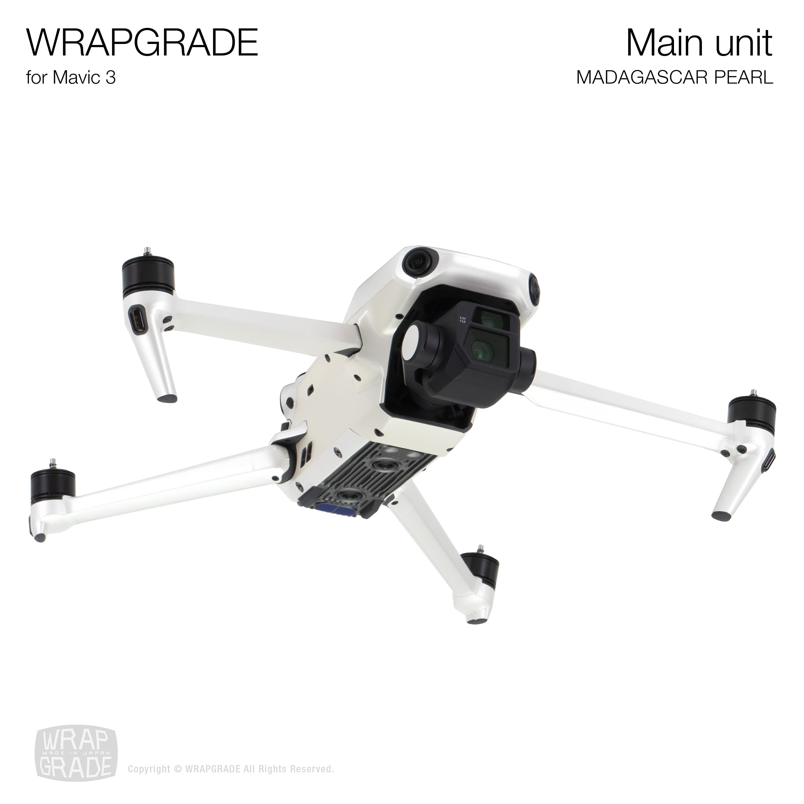 Skin Stickers Compatible with DJI Mavic 3 Pro Full Wrap (MADAGASCAR PEARL), Madagascar Pearl / Pro - Image 4