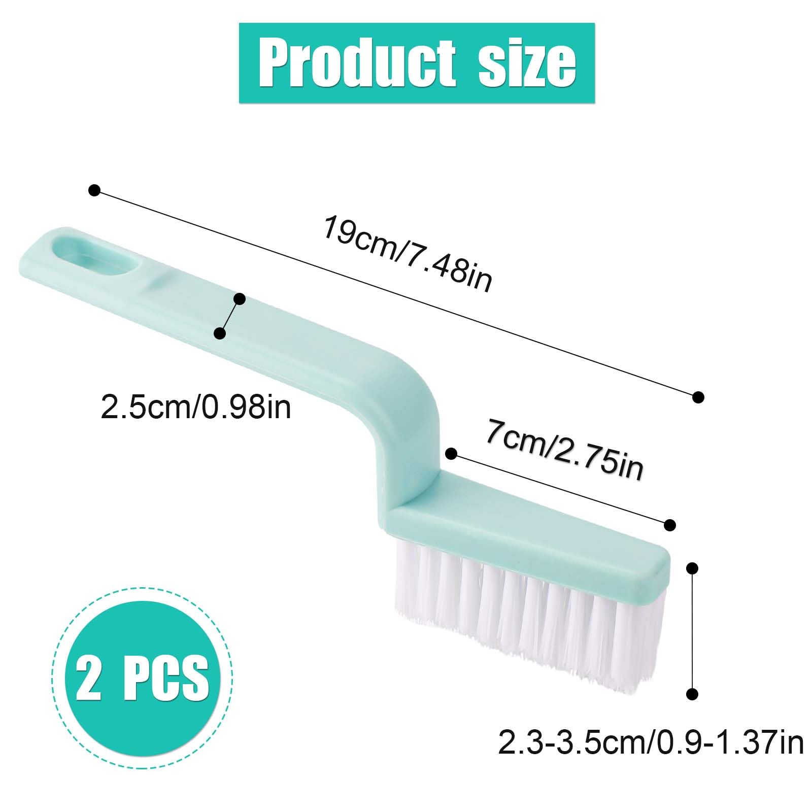 Kit Spazzole Per Fughe Piastrelle 5 Pezzi - Per Pulizia Profonda Di Bagno, Cucina E Finestre - Foto 6