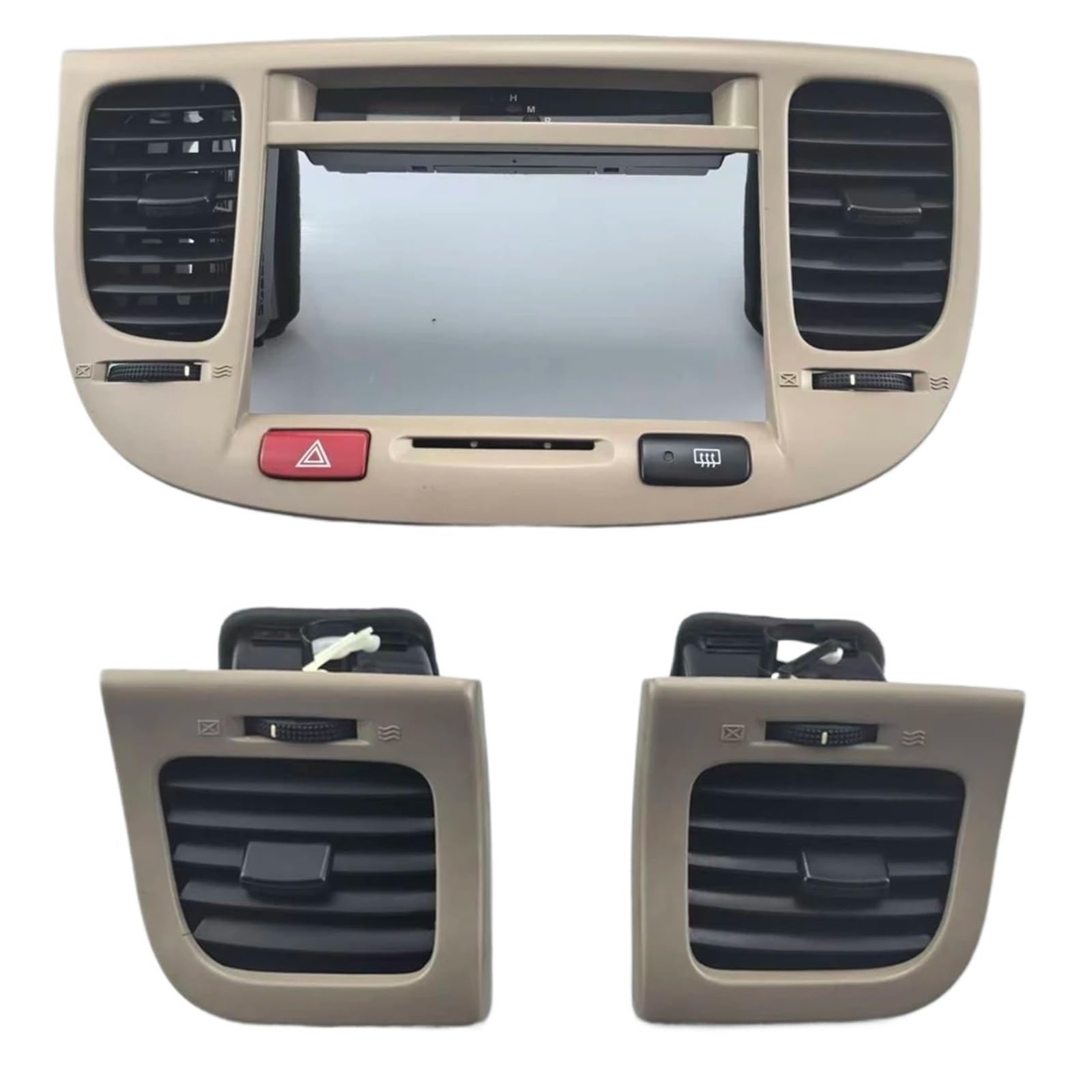 Vkvzgprarw 3Pcs For Kia For Rio 1G97410000 1G97420000 1G97370000 1G97380000 Genuine 1G973-80000 Duct Assy-Side Air Vent Car Dashboard Air Vent(3Pcs)