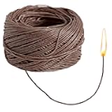 SKYPRO 200Ft Coffee Wick, Cigarette Lighter Hemp Rope, Beeswax Coated Wick for Lighter or Candle Making (1.2mm)