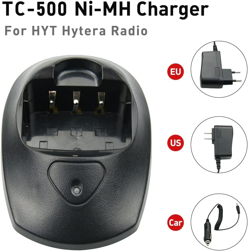 BH1104(TB-75) NI-MH Battery Charger Station for HYT Hytera TC-500 TC500 CH03NO1(HC2100S+) Desktop Charger with Adapter