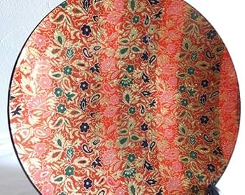 Amazon.co.jp: ぎやまん ISAMU KANO 丸型 29センチ 皿 飾り皿