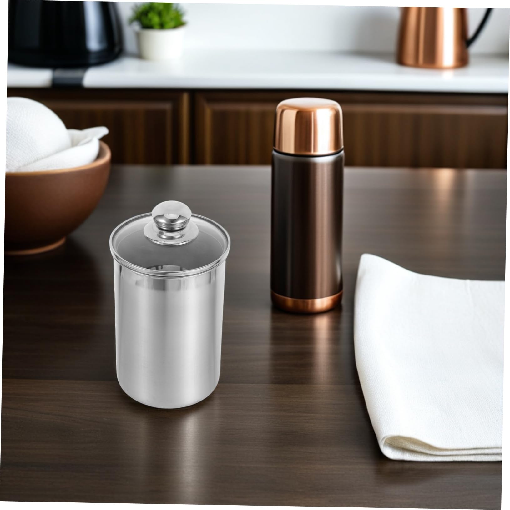 Ipetboom 2 Piezas De Tarro Hermético Para Alimentos Contenedor De Alimentos Frascos Herméticos Sellados Contenedor Para De Café Contenedor Para De Café Contenedores K