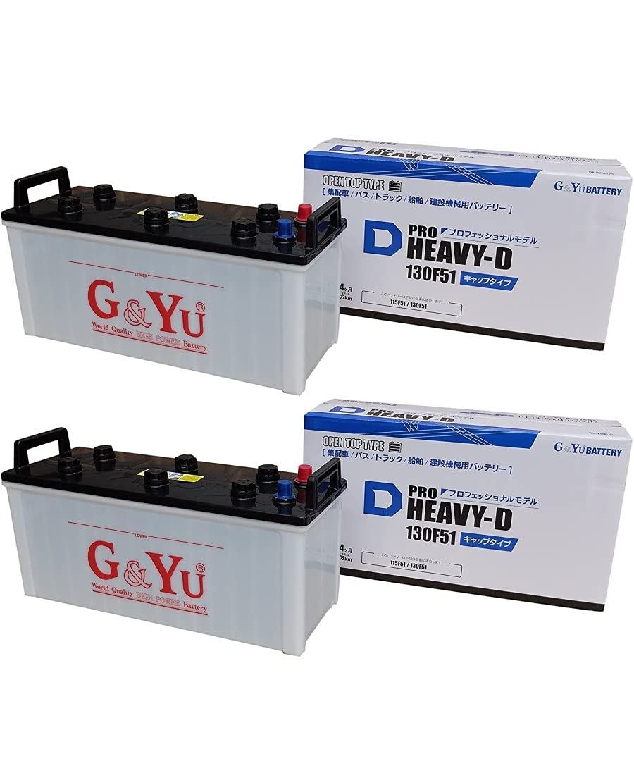 Amazon.co.jp: Global Yuasa HD-130F51 Truck HD Battery, Set