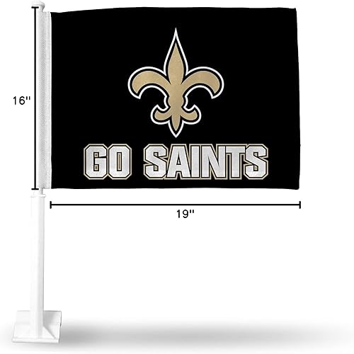 Vista 102 de Rico Industries NFL - Bandera de doble cara para automóvil, accesorio para auto