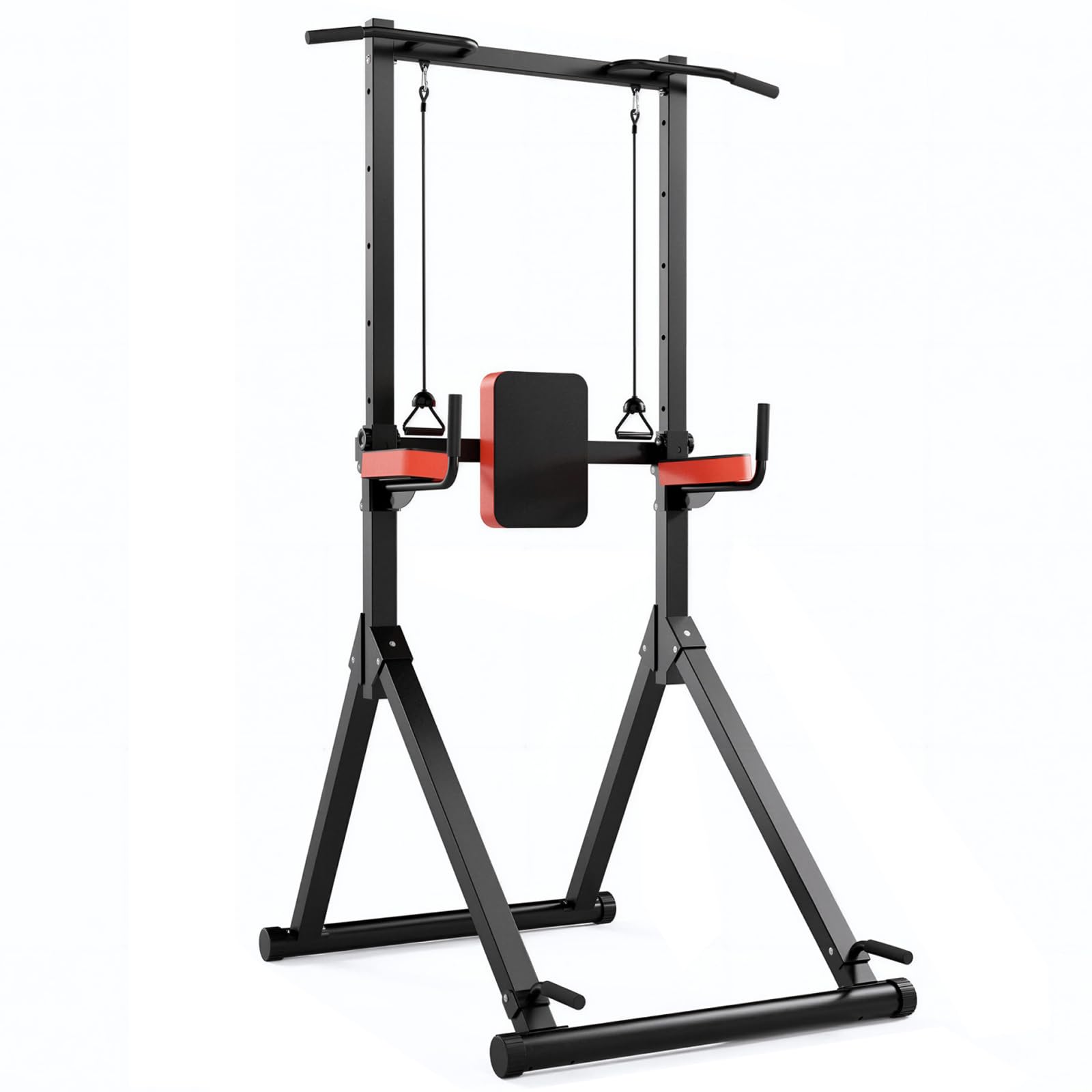 All-in-One Power Tower Dip Station Pull Up Bar Freestanding Multi Function Power Station Home Strength Training Tool Height Adjustable Full Body