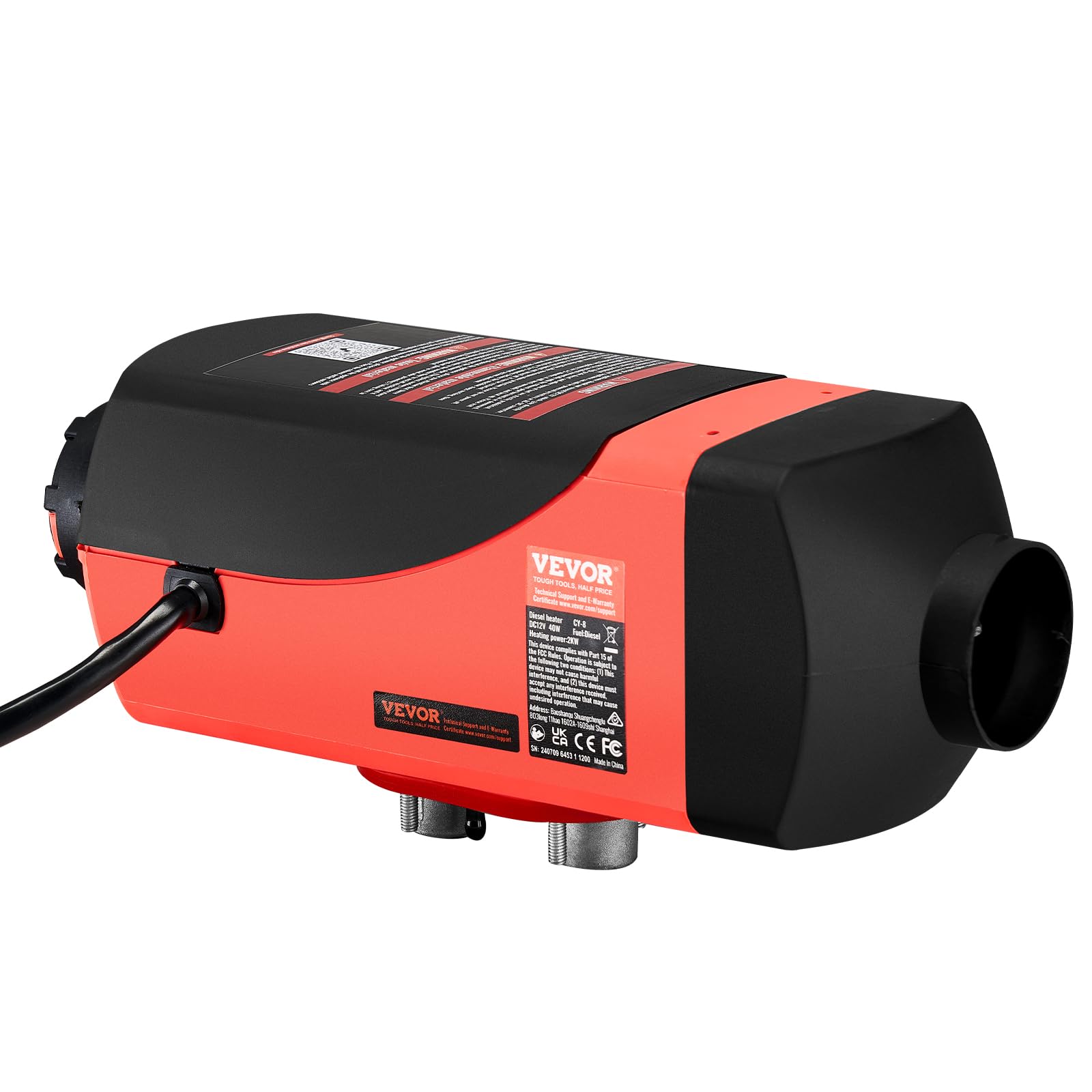 FlowerW 2KW Air Diesel Heater Planar 12 V grzejnik postojowy z tłumikiem grzejnik wysokoprężny przełącznik lcd 10 l zbiornik do samochodów ciężarowych kempingowych i przyczep kempingowych