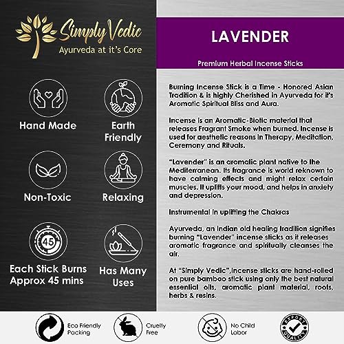 Lavender-Incense-Sticks-250-Grams-Approx-135-Premium-Incense-Stick-Incense-Holder-Lasts-60-Minutes-Ideal-for-Meditation-Yoga-Spiritual-Healing-Prayers-Aromatherapy