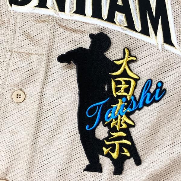 北海道 日ハム ファイターズ 日ハム 大田泰示 シルエット＆ネーム 応援 刺繍 ワッペン
