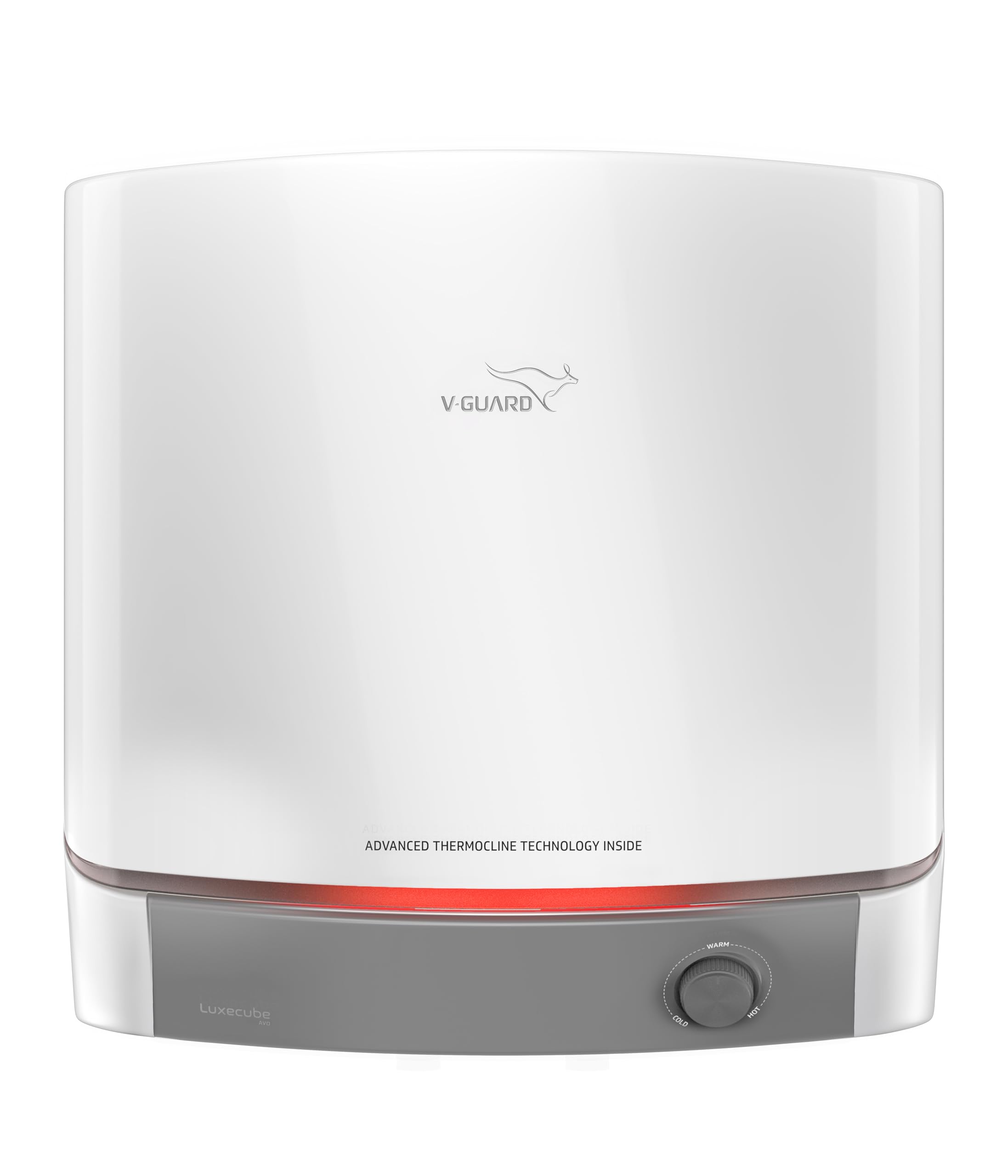 V-Guard Luxecube Avo 10 Litre Analog Water Heater front view