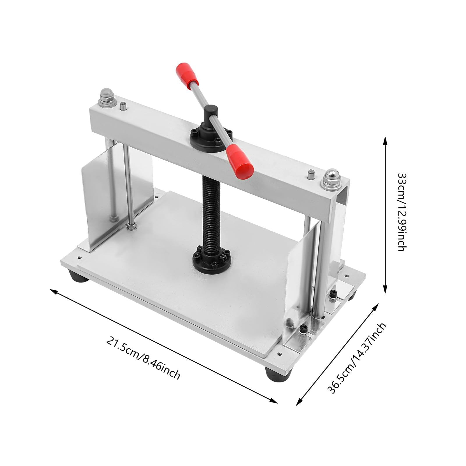 Prensa manual de papel, A4, máquina de encuadernación de prensa pesada, diseño de tuerca gruesa, barra de equilibrio doble, para tela, cuero, pegatinas, documentos, álbumes