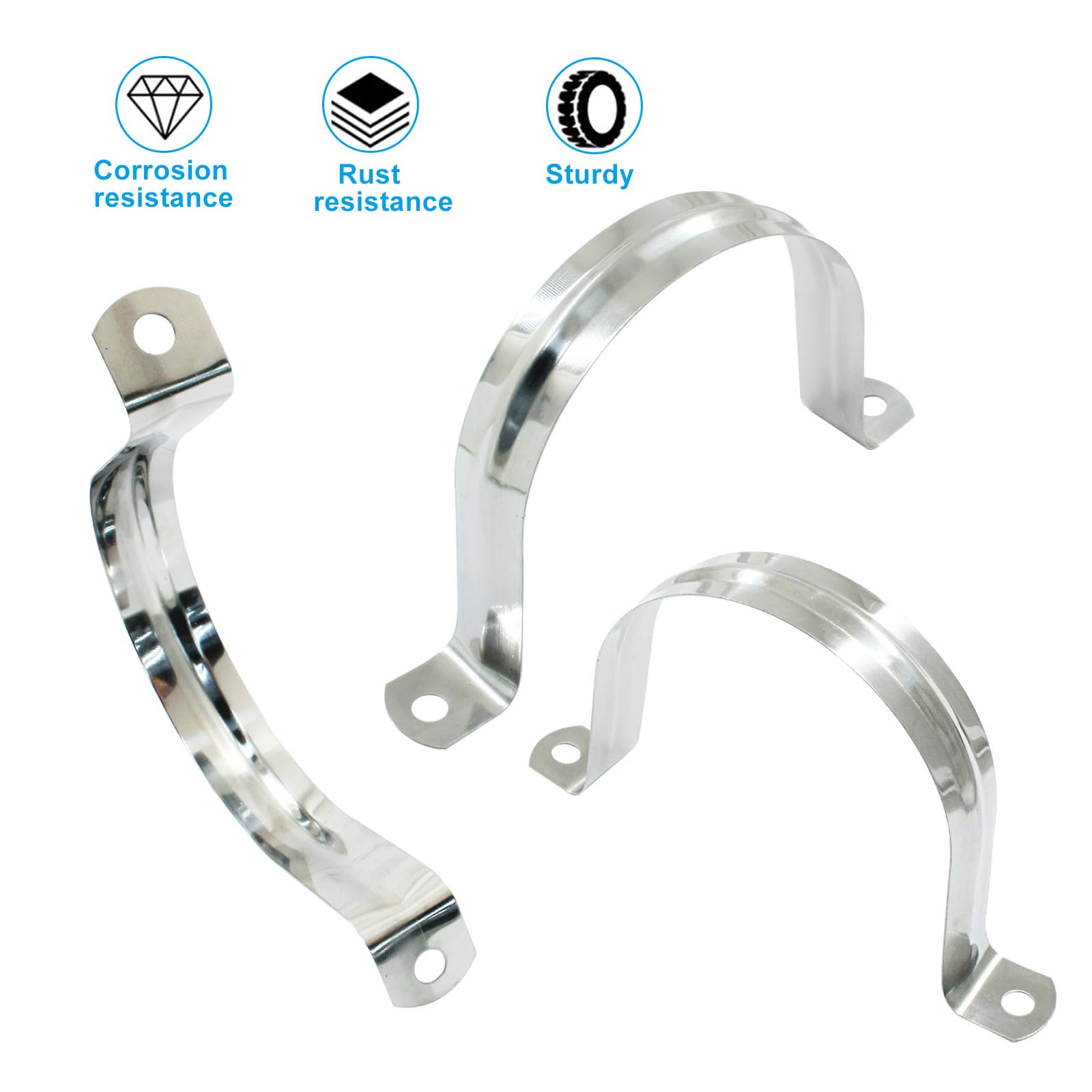 Snapklik.com : Moicstiy 10 Pack M75 Rigid Pipe Strap, 3 Inch Stainless ...