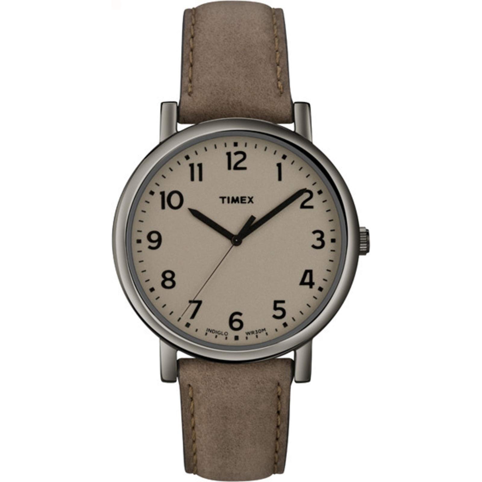 Timex Unisex-Adult Analog-Quartz Watch with Leather Strap T2N957ZA