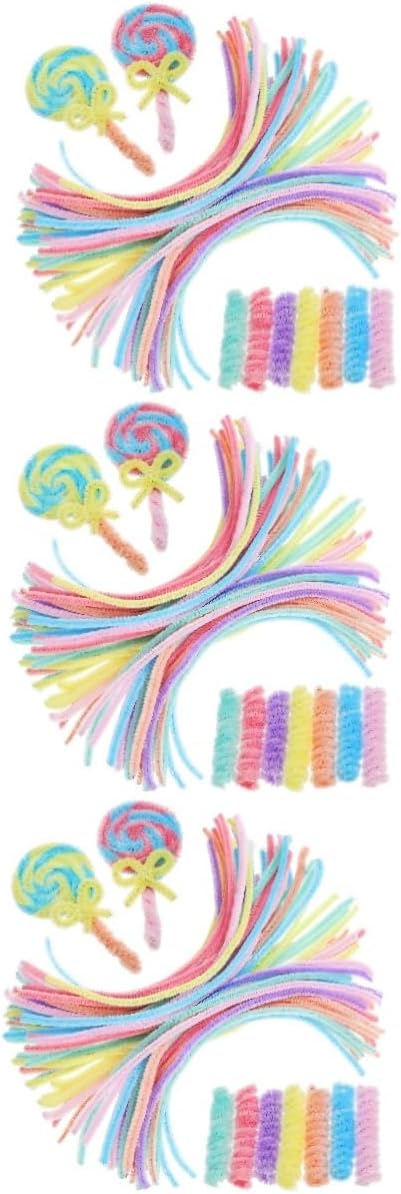 VILLFUL 900pcs Chenille Sticks for Crafts Fuzzy Pipe Cleaners Pastel Macaron Colors for Decorations and Creative Projects Versatile and Craft Supply