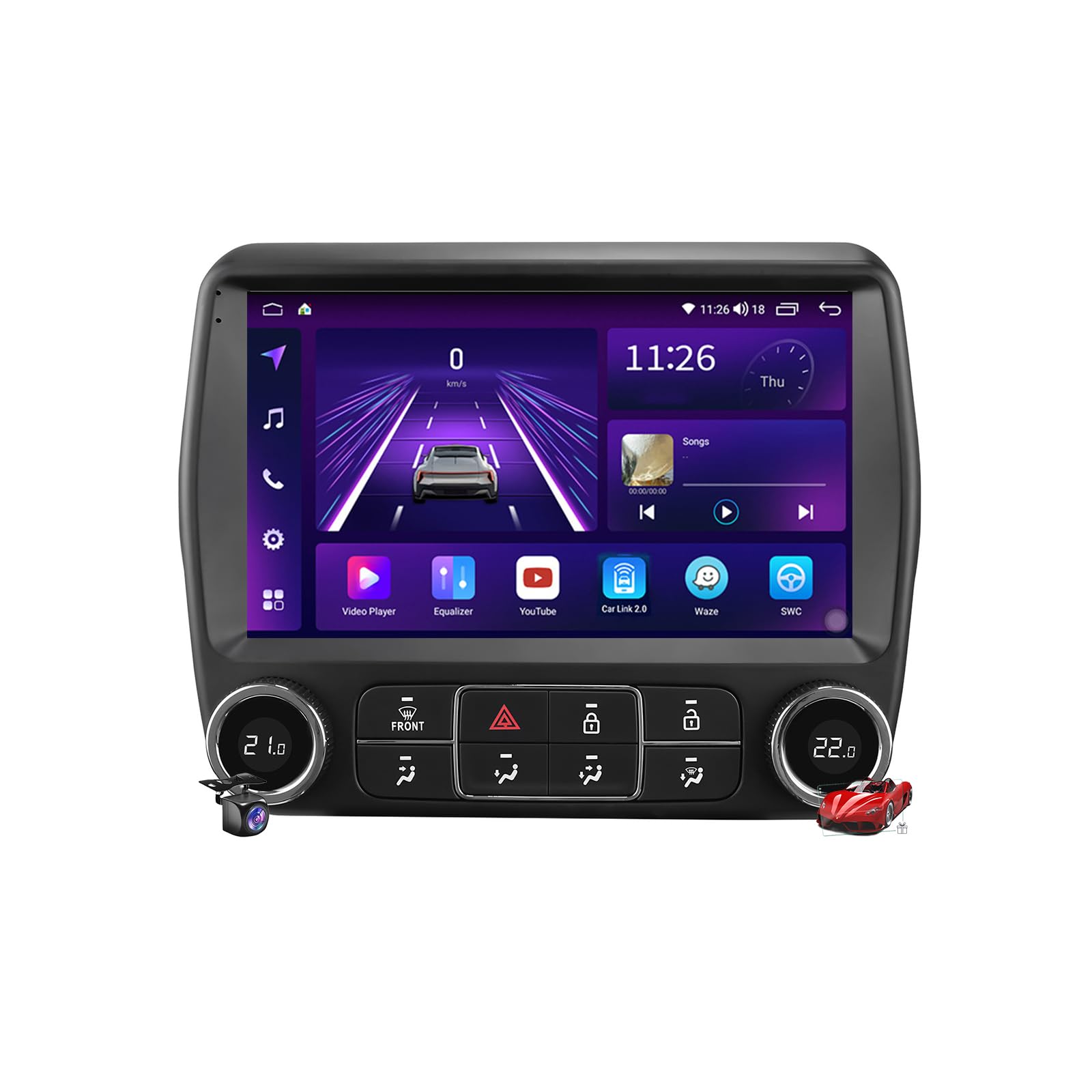 Radio 2 DIN M6 Plus con 4G, WiFi y Android Auto para Camaro 2010-2015 8