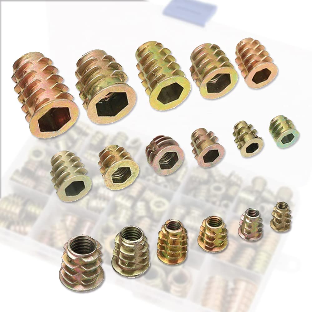 Inserti Filettati M8 In Lega Di Zinco Con Dado Spinato | Raccordi Per Mobili 13 Mm