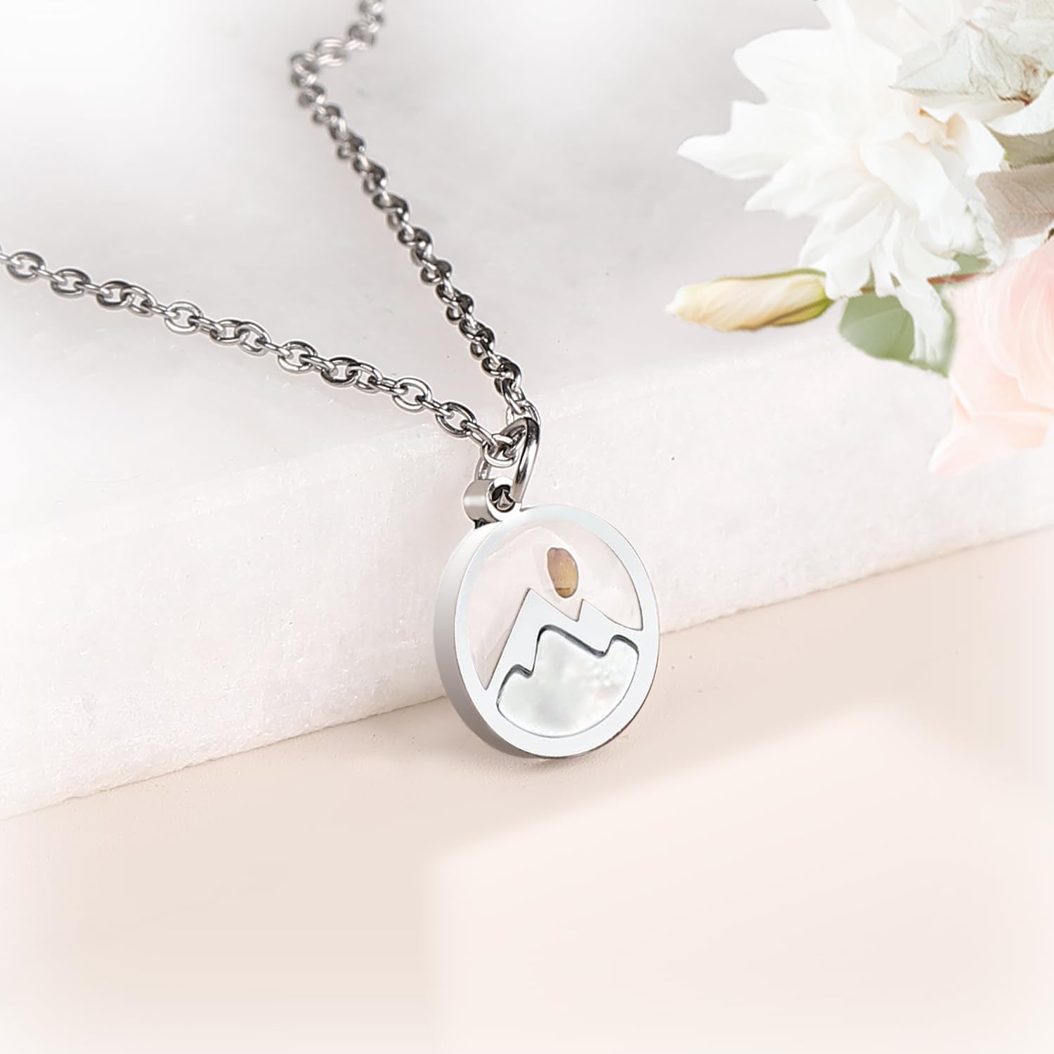 Mustard Seed Necklace for Women Teen Girls Sterling Silver/Gold Faith Jewelry, Inspirational Christian Gifts for Baptism Confirmation Graduation - Image 3