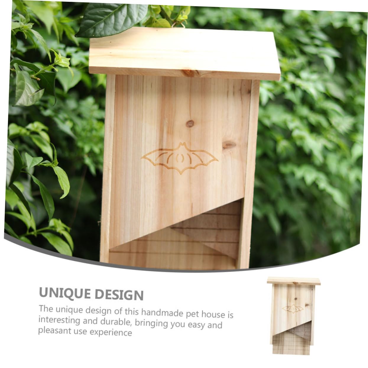 Fledermauskasten Aus Holz Für Draußen Fledermausunterstand Für Garten Handgefertigtes Fledermaushaus Haustierhaus Für Wetterfest Und Haltbar