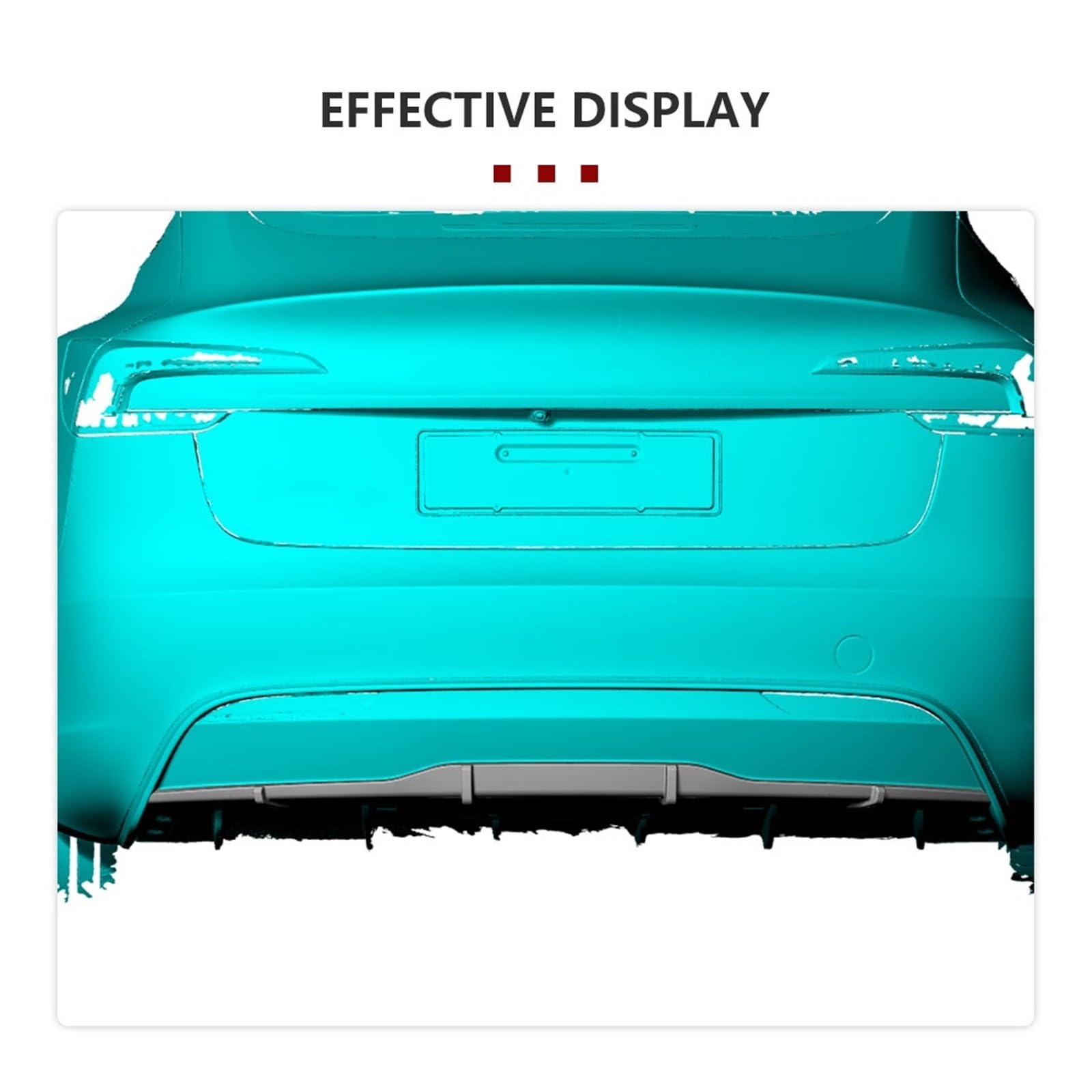 Splitter Pare-Chocs Arrière Diffuseur de Pare-Chocs arrière, aileron pour Avant pour Tesla pour Model 3 2023-2025, Protection lèvre en Fibre Carbone