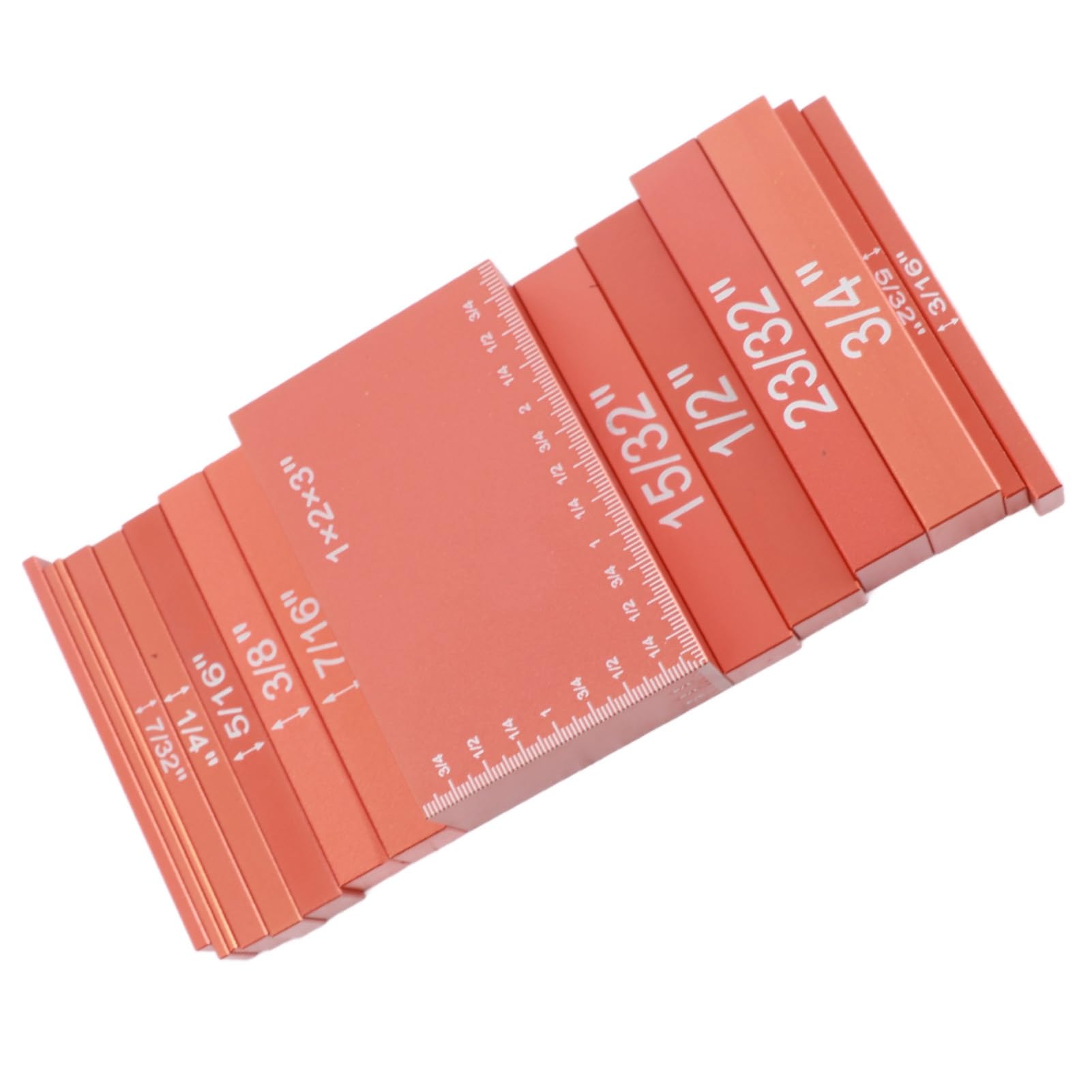 Wysokościomierz Zestaw Płytek 15 Szt. Stop Aluminium (ORANGE)