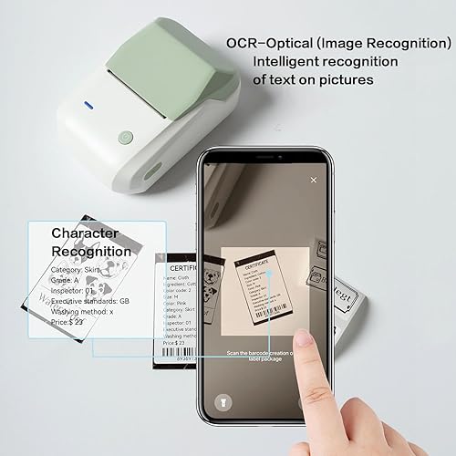 Miniatura 5 de LMASBLTER Máquina de etiquetas B1, impresora de código de barras de 2 pulgadas, máquina portátil para hacer etiquetas adhesivas para códigos de