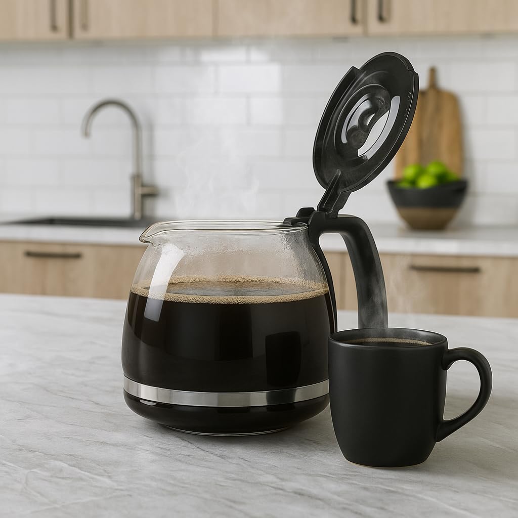 G3 Ferrari R10063CA Caraffa in Vetro per Macchina per G10063 Grancafè Caffè Americano, Capacità 200ml, Nero