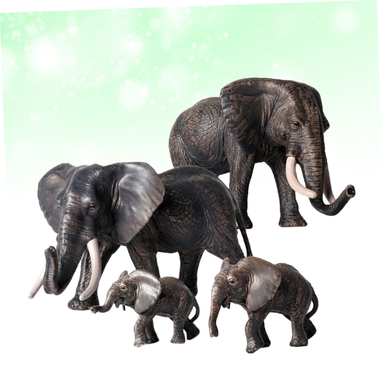 VICASKY Juguete Modelo de Elefante de Juguete Infantil de Modelo Animal de Figura de Elefante para Jugar y Aprender