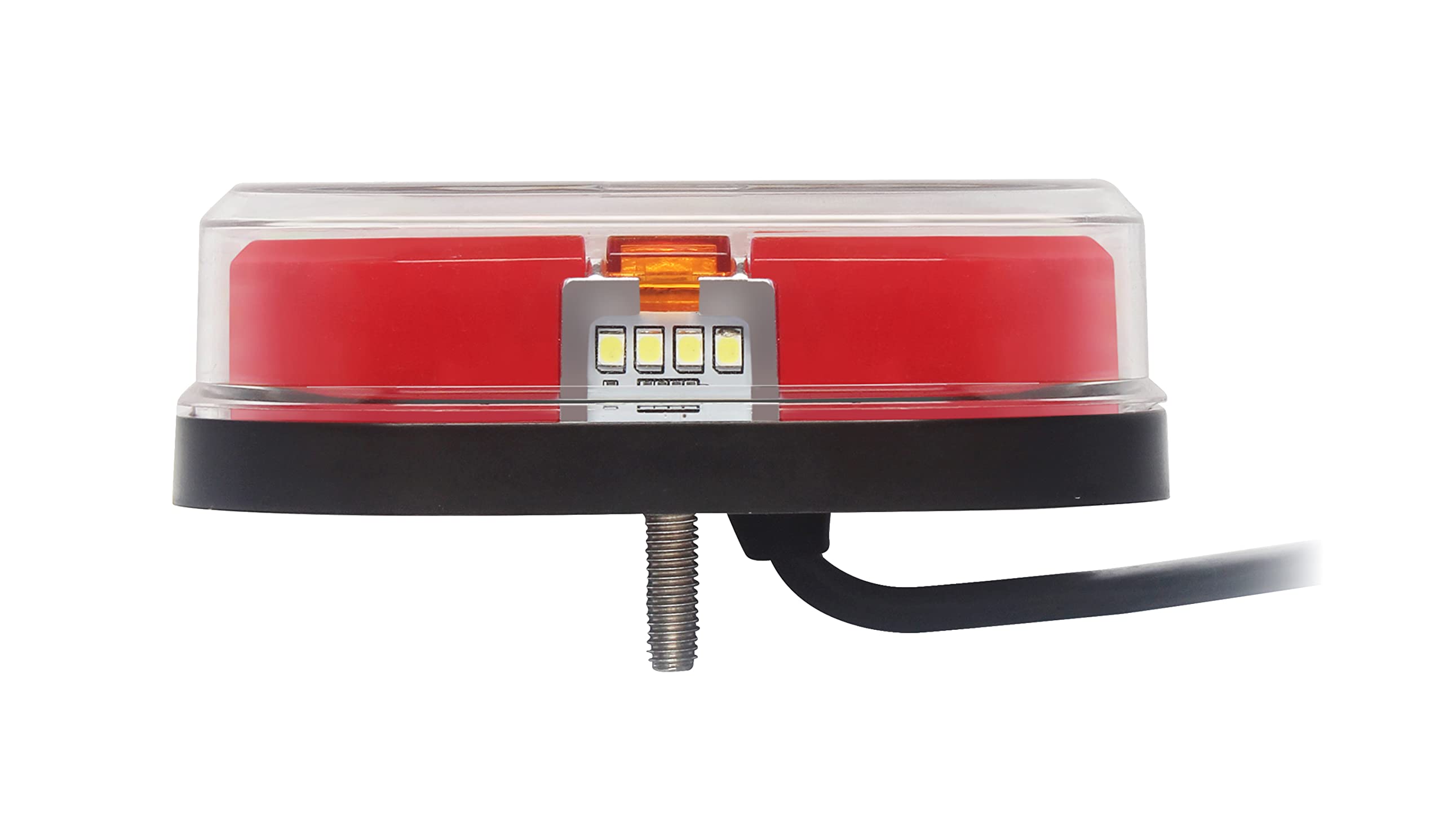 Ryme Automotive Kit de Pilotos LED Remolque 12V - Homologado para Carretera, Dirección, Freno, Posición, Matrícula y Reflector - Soporte Magnético y Conector de 7P