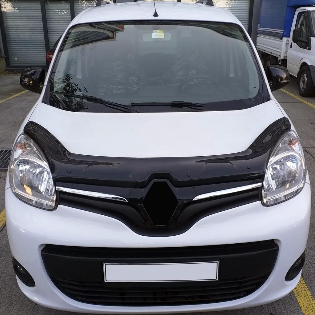 Pour Renault Kangoo 2014 + Protection de Capot Avant Bug Bouclier Déflecteur Capot Pierre Boucliers Piano Noir