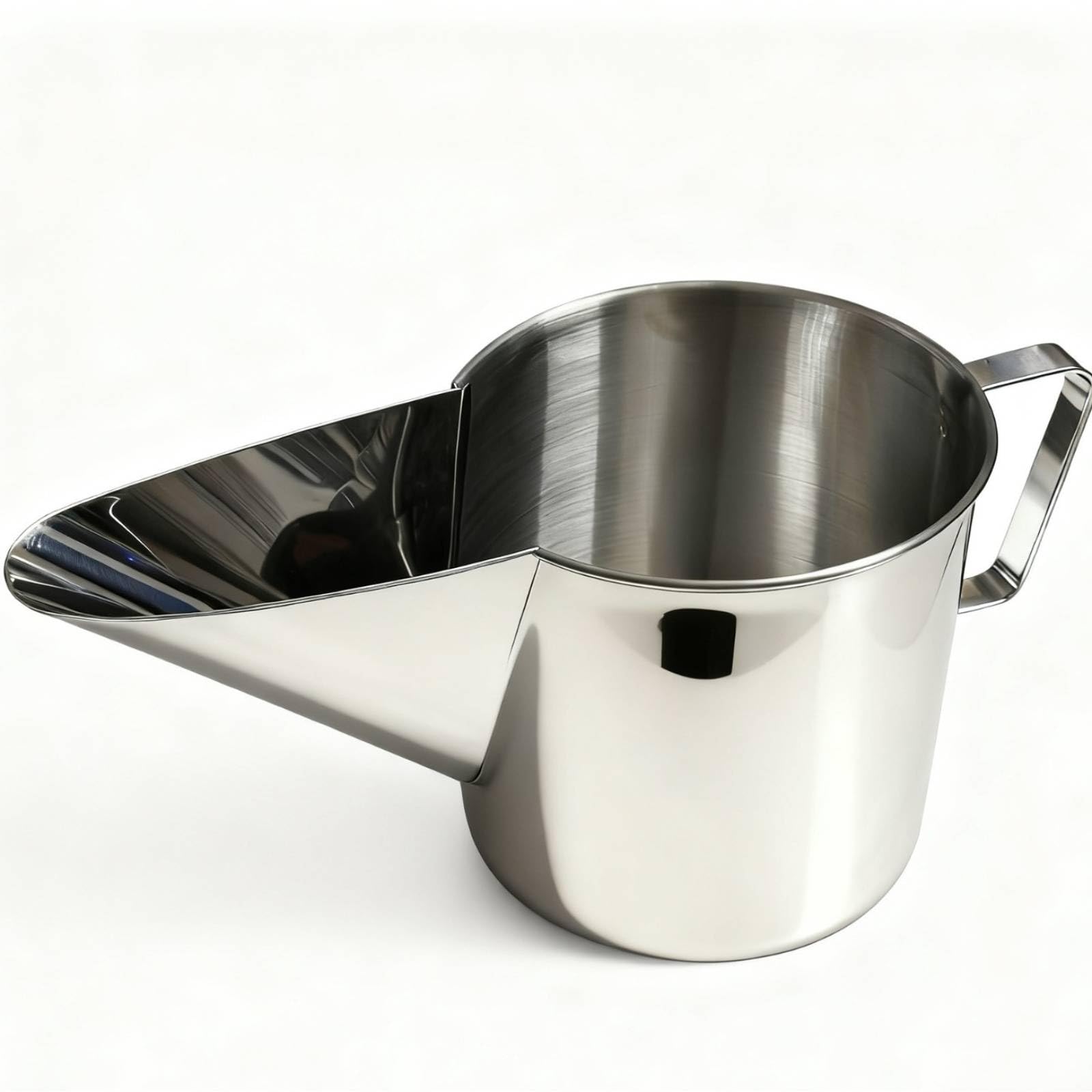 Jarra Acero Inoxidable con Conducto Prolongado Calidad Alimenticio Dosificador Mezcla con Asa 304 Jarra Medidora Tobera para Reposteros