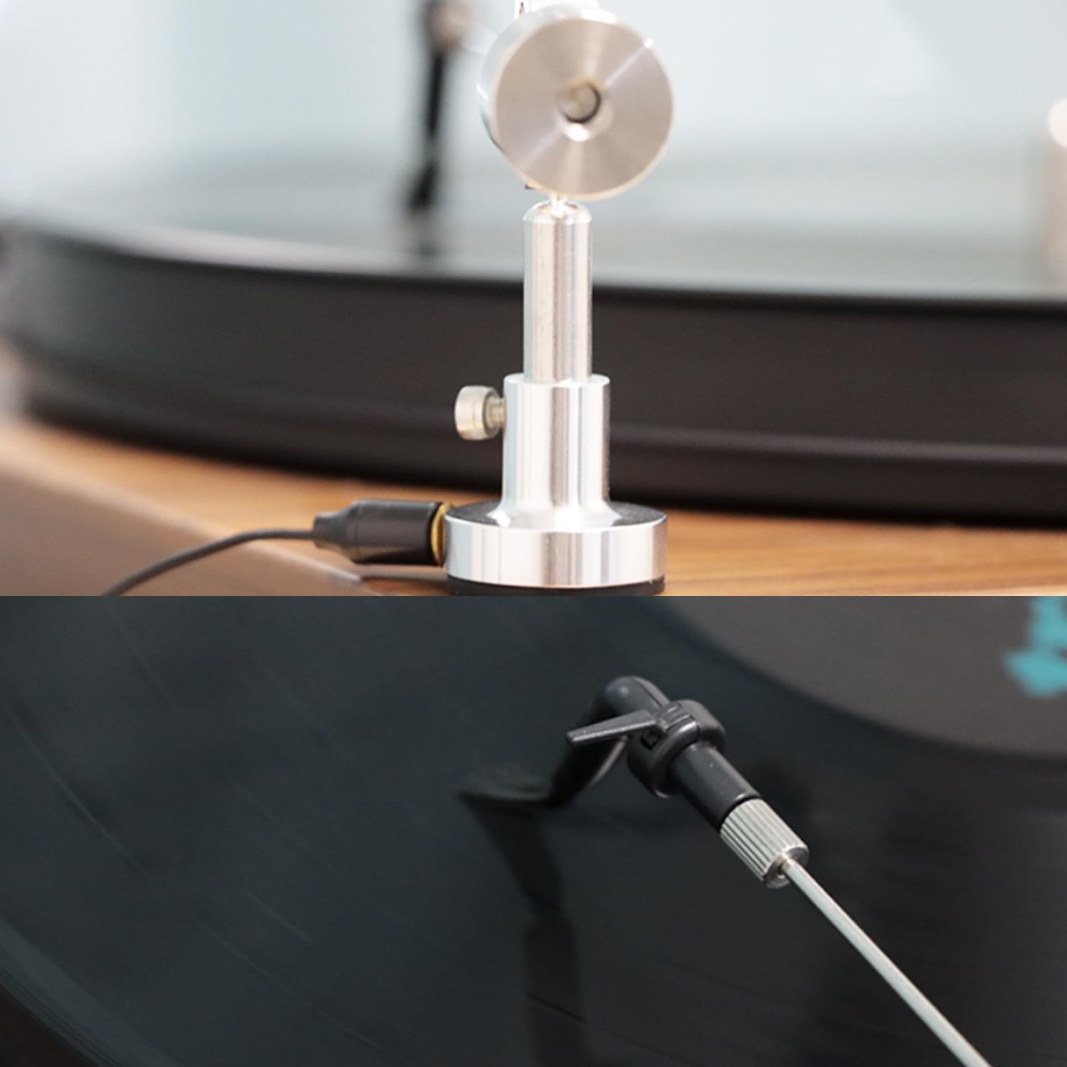 Braccio Per La Pulizia Dei Giradischi, Spazzola Antistatica Per Dischi In Vinile, Rimuove Polvere Ed Elettricità Statica, Altezza Regolabile Da 4,5 a 6 Cm, Per Giradischi E Lettori Di Dischi In Vinile