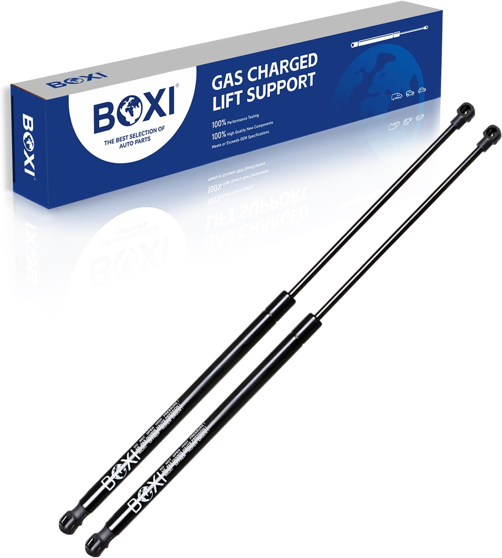 BOXI Qty(2) Rear Glass Window Struts Fit 2005 - 2013 Land Rover LR3 , 2009 - 2013 Land Rover LR4 Rear Window, Note: These are for the upper window, not the tailgate 8H22406A10BA,6614,SG387005