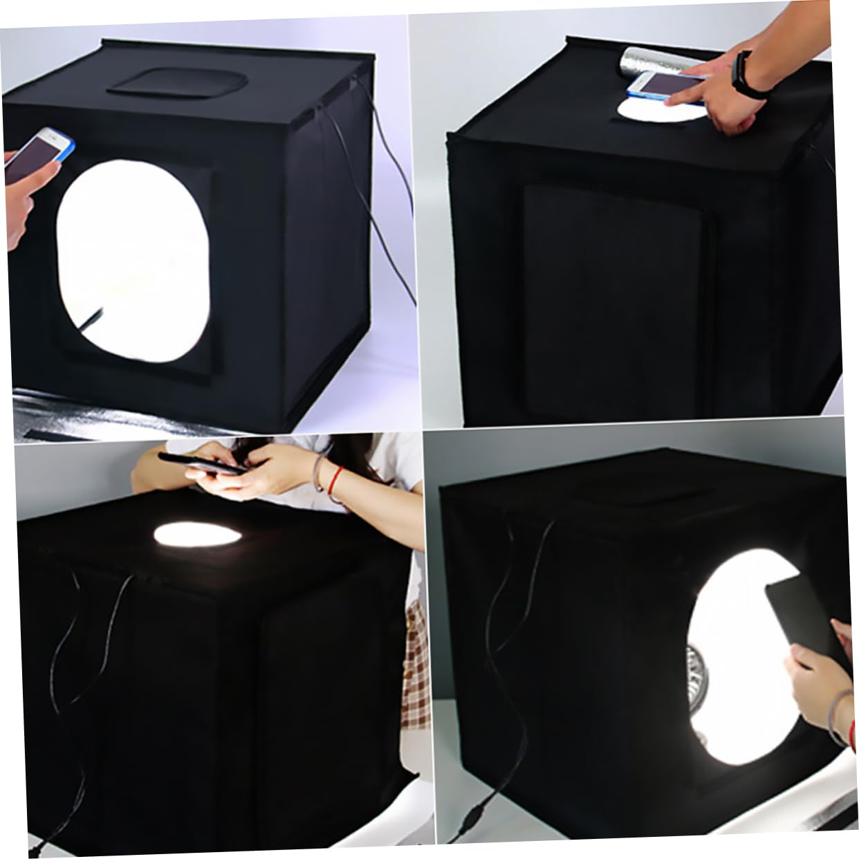 MOLUCKFU Compact 40cm Photo Box Tent Mini Photography Safety Features Energy Saving for Shooting