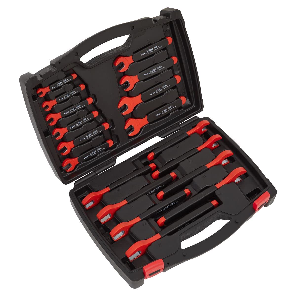 Sealey AK63172 18pc Insulated Open-End Spanner Set - VDE Approved