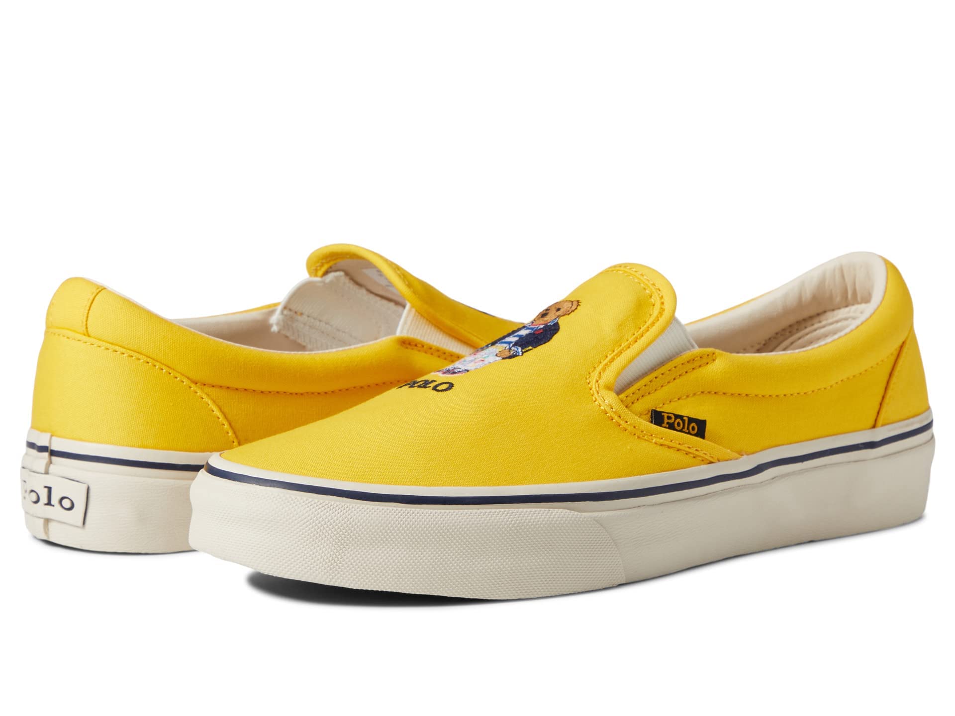 Polo Ralph Lauren Men's Keaton Polo Canvas Sneaker, Yellowfin Bear, 10.5