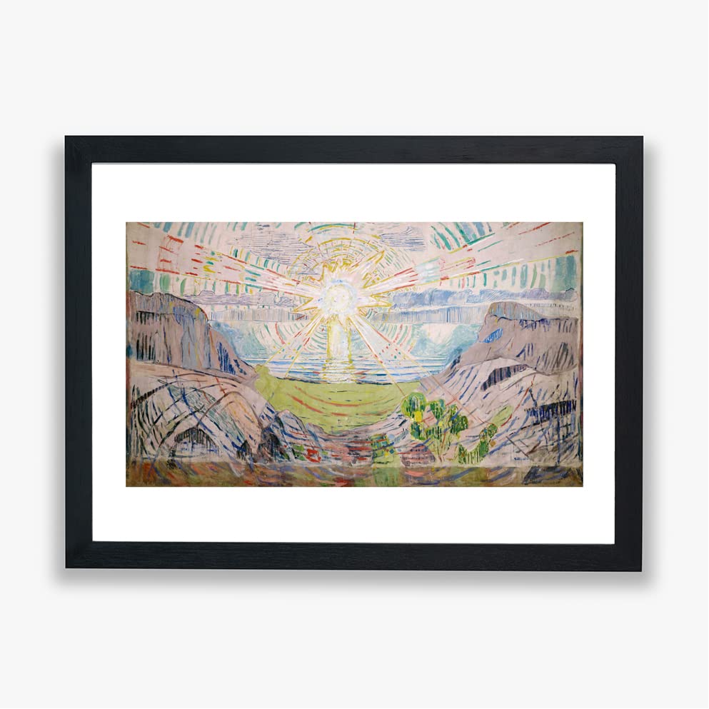 Póster de Edvard Munch 'The Sun', cuadro grande giclée de arte para pared