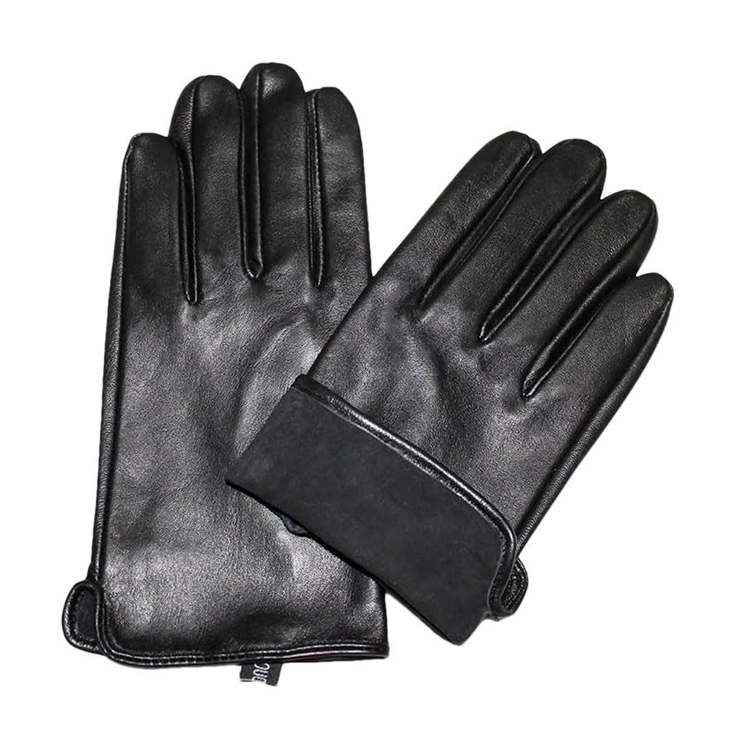 Gants de conduite d'été en cuir pour homme - Pour écran tactile - Fin et non doublé - Pour le printemps et l'extérieur