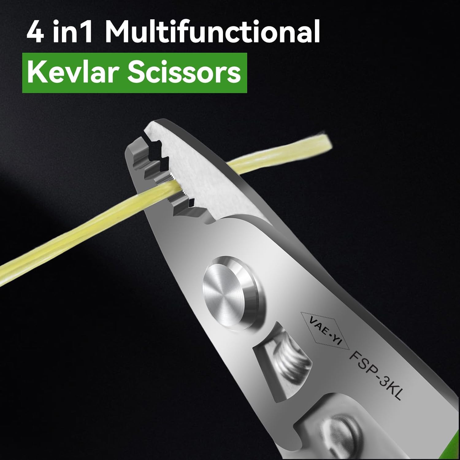 2024 New Fiber Stripper with Kevlar Scissors function, Fiber Stripper, Cable Stripper,Stainless Steel, Fiber Optic Tools,Fiber Stripping Tool(FSP-3KL)