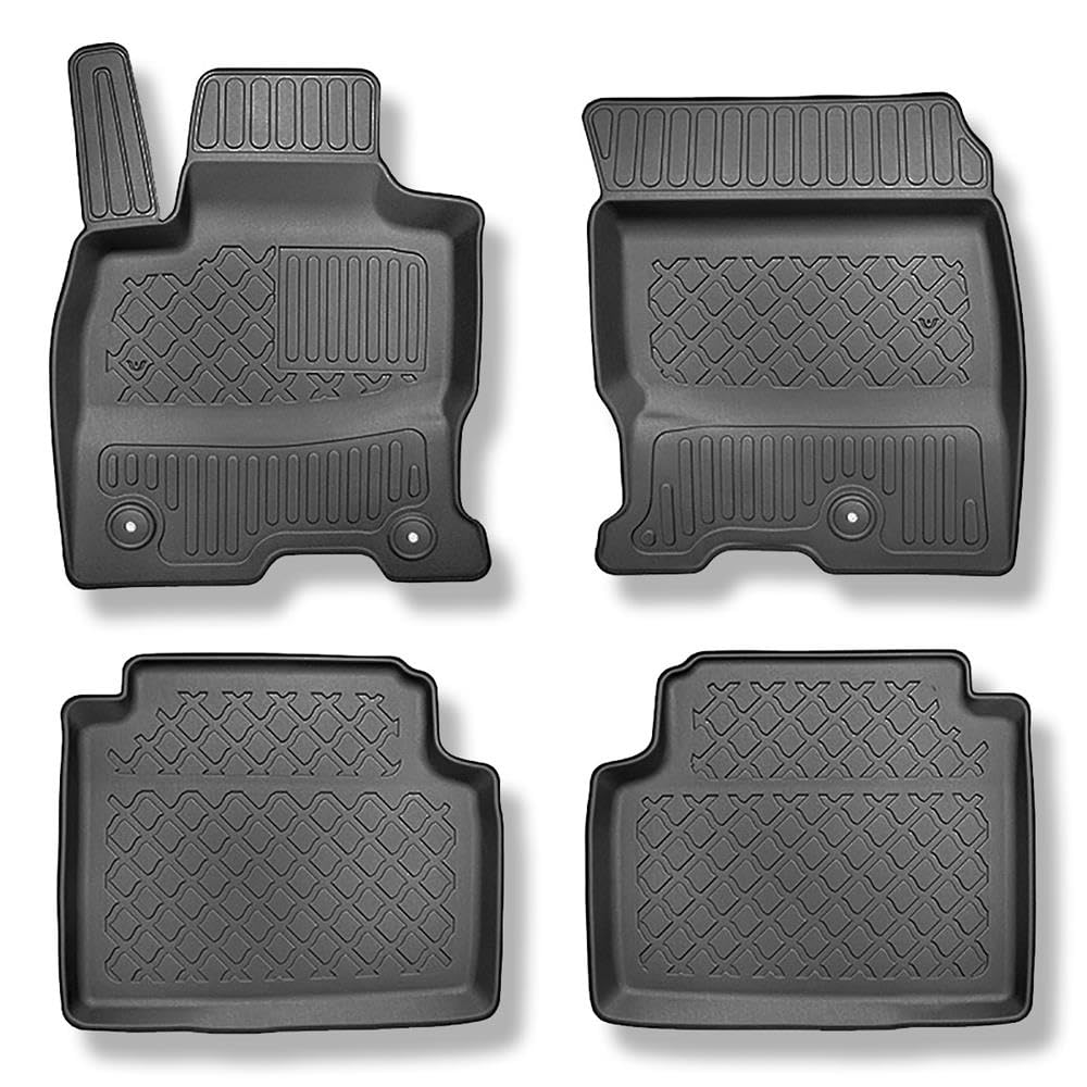 Mossa Alfombrillas de TPE adecuadas para Ford Kuga III Plug-in Hybrid SUV (04.2020- ) - alfombras para Coche - G