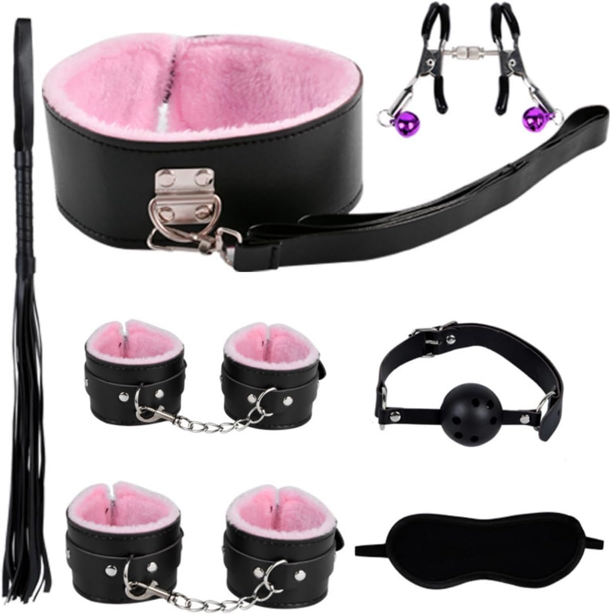 7-Piece Set of Smooth Leather Indoor Sports Equipment Accessories, Easy to Adjust and Use, Endurance Training Equipment