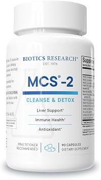 BIOTICS RESEARCH MCS-2 Metabolic Clearing Support, Milk Thistle 90 Capsules