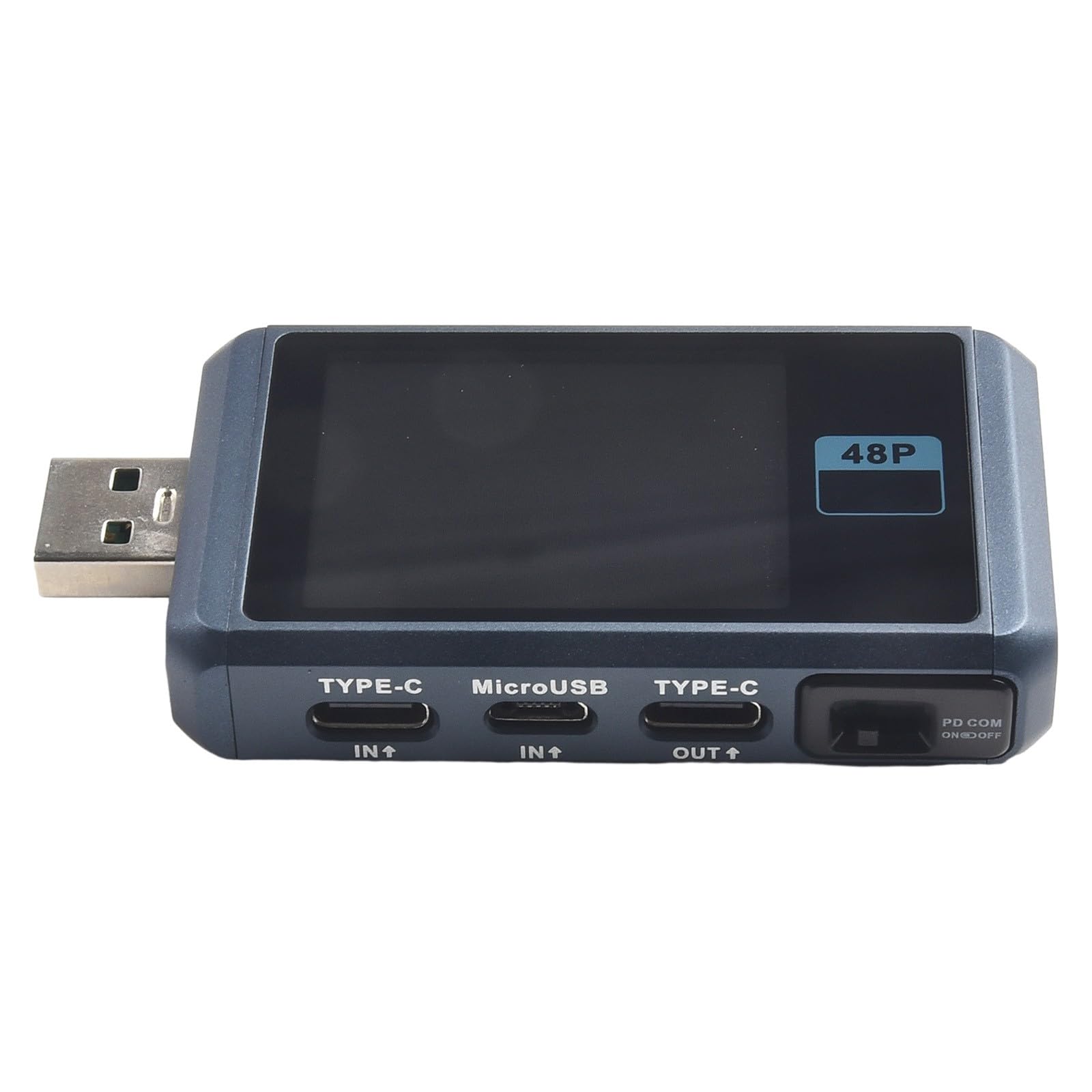 Testeur USB, compteur de puissance, détecteur de tension, moniteur de courant USB-C FNB48P pour PD QC3.0 Charge rapide, écran de 4,4 cm pour test de câble de chargeur de téléphone