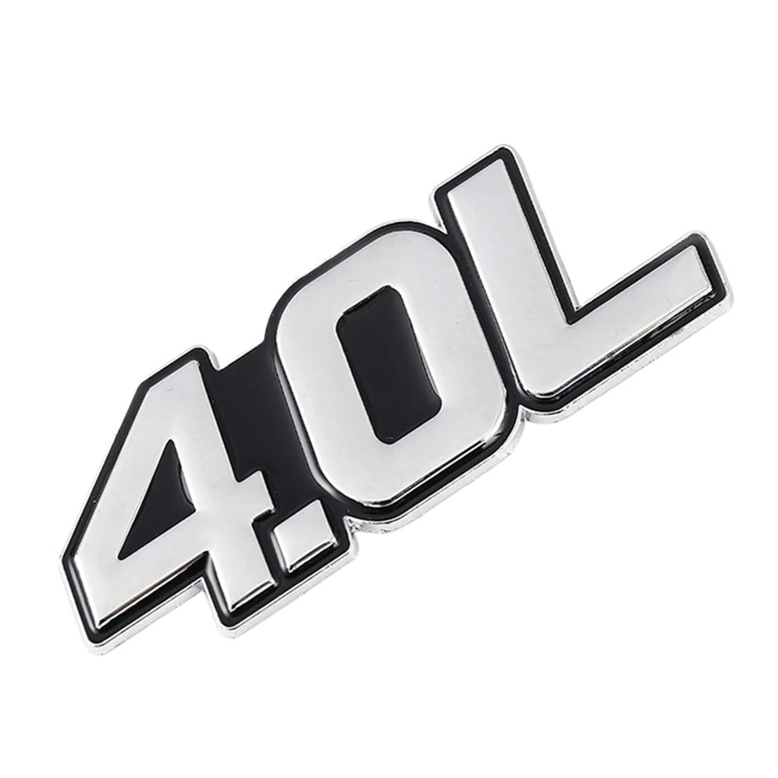 OVARIA 3D Metal 4.0L 4.6L 4.7L 5.0L 5.7L 6.0L 6.2L 6.4L 7.0L Car Sticker Rear Trunk Emblem Badge Decals Fit For BMW Fit For Audi Fit For Honda Fit For Mazda Fit For Toyota(For 4.0L Sticker)