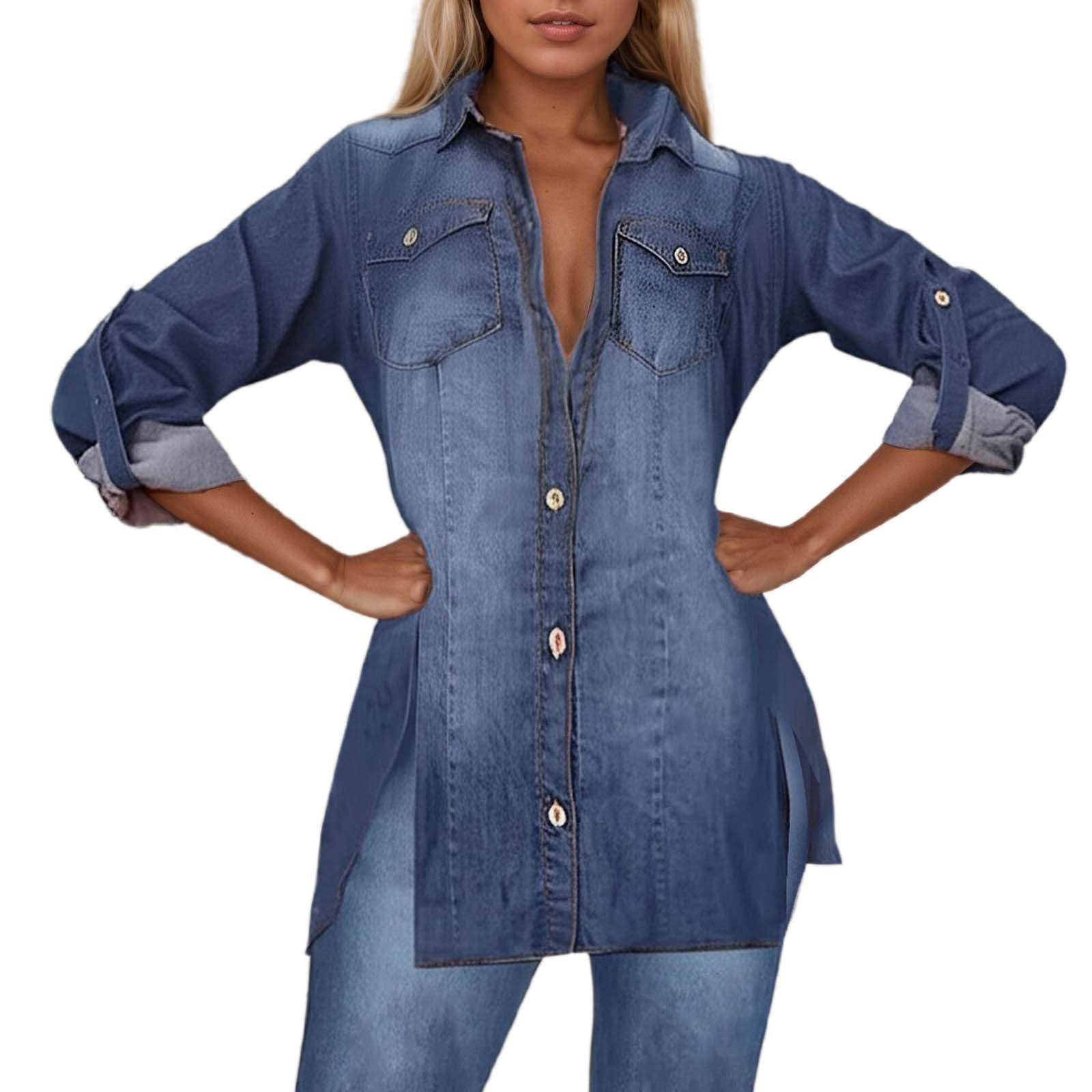 Genérico Blusa Mujer Blusas T Shirt Sueltas Camisa Holgado Informal Tallas Grandes Camiseta Cómoda Túnica Elegantes Transpirable Camisas Top Slim Fit Casual De