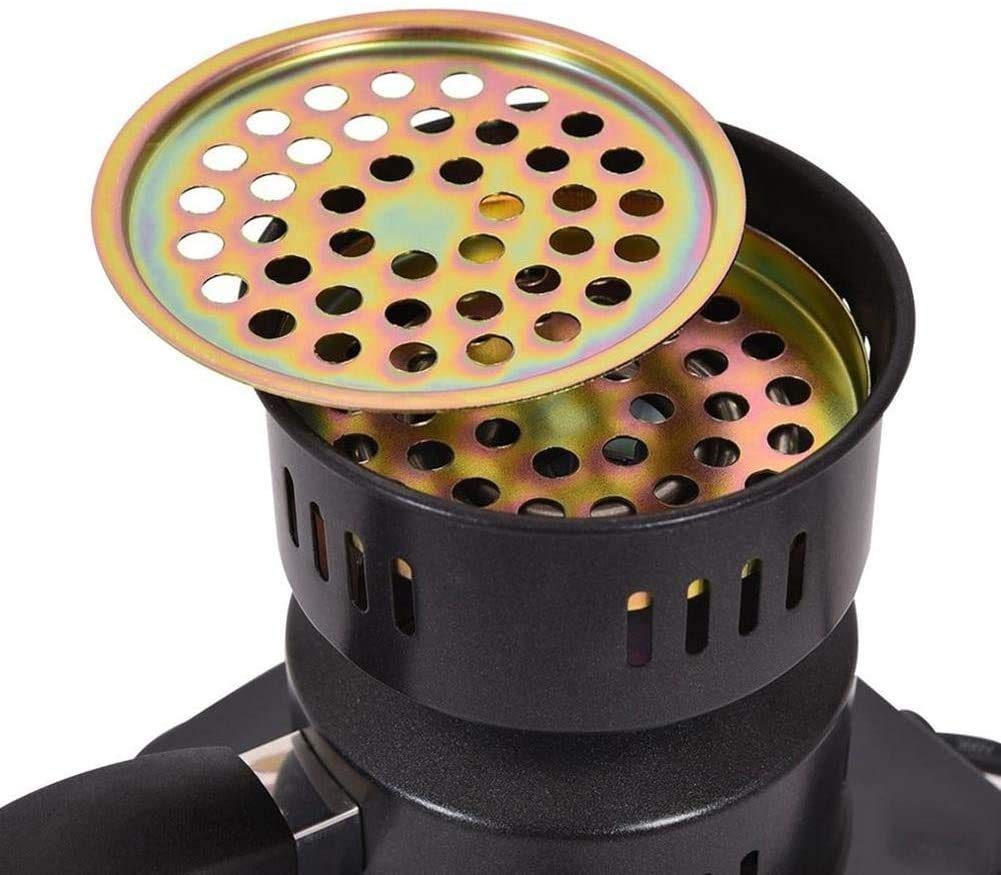 Arrancador de Carbón Eléctrico para Cachimba, Quemador de Carbón Multiusos con Motor de Arranque para Shisha, Calentador de Cachimba de Arranque Eléctrico de Carbón para Barbacoa,220V